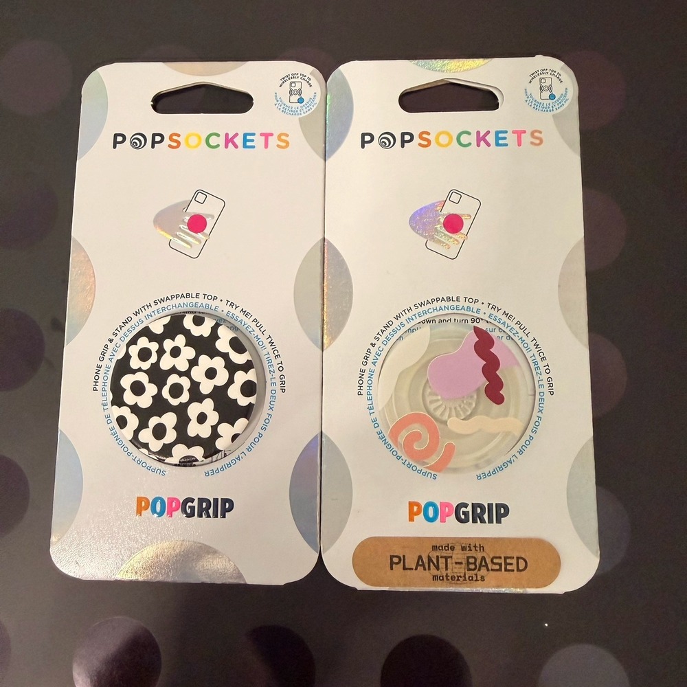 PLANT-BASED‎ Popsockets PopGrip 2 Pack Phone Stand And Holder